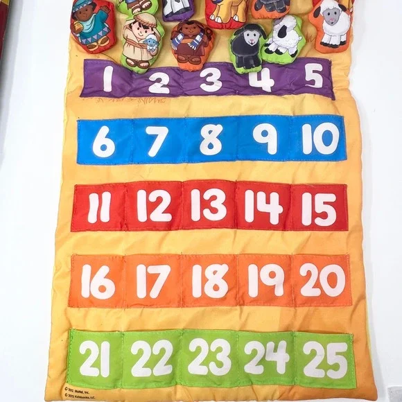 Fisher-Price Little People Musical Soft Advent Calendar 100% Complete Vtg 2012 - Picture 4 of 13